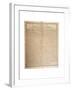 Farewell Address of the Late General George Washington, 17th September 1796-null-Framed Giclee Print