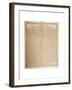 Farewell Address of the Late General George Washington, 17th September 1796-null-Framed Giclee Print