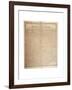 Farewell Address of the Late General George Washington, 17th September 1796-null-Framed Giclee Print