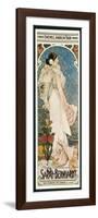 Farewell American Tour of Sarah Bernhardt-Alphonse Mucha-Framed Premium Giclee Print