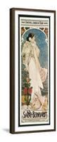 Farewell American Tour of Sarah Bernhardt-Alphonse Mucha-Framed Premium Giclee Print