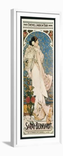 Farewell American Tour of Sarah Bernhardt-Alphonse Mucha-Framed Premium Giclee Print