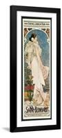 Farewell American Tour of Sarah Bernhardt-Alphonse Mucha-Framed Art Print