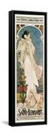 Farewell American Tour of Sarah Bernhardt-Alphonse Mucha-Framed Stretched Canvas