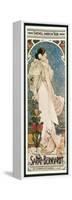 Farewell American Tour of Sarah Bernhardt-Alphonse Mucha-Framed Stretched Canvas