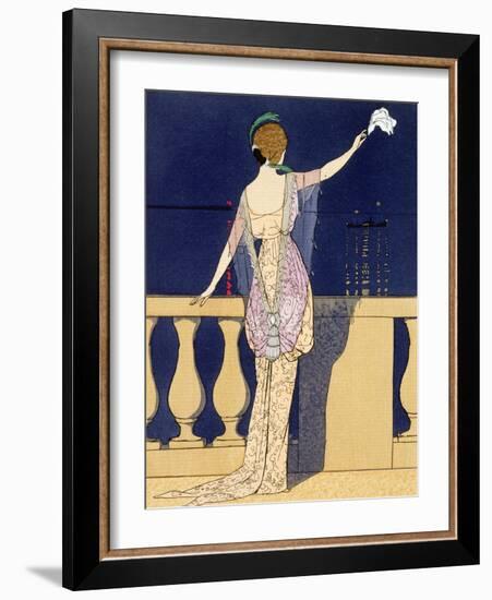 'Farewell at Night', c1910s-Georges Barbier-Framed Giclee Print