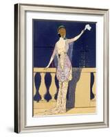 'Farewell at Night', c1910s-Georges Barbier-Framed Giclee Print