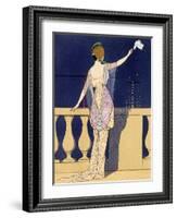 'Farewell at Night', c1910s-Georges Barbier-Framed Giclee Print