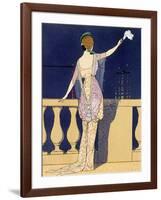 'Farewell at Night', c1910s-Georges Barbier-Framed Giclee Print