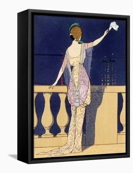 'Farewell at Night', c1910s-Georges Barbier-Framed Stretched Canvas