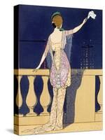 'Farewell at Night', c1910s-Georges Barbier-Stretched Canvas