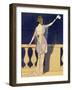 Farewell at Night, Design for an Evening Dress by Paquin-Georges Barbier-Framed Giclee Print