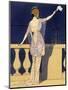 Farewell at Night, Design for an Evening Dress by Paquin-Georges Barbier-Mounted Giclee Print
