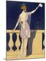 Farewell at Night, Design for an Evening Dress by Paquin-Georges Barbier-Mounted Giclee Print