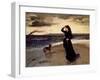 Farewell at the Seafront, 1891-Alfred Emile L?opold Stevens-Framed Giclee Print