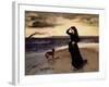 Farewell at the Seafront, 1891-Alfred Emile L?opold Stevens-Framed Giclee Print