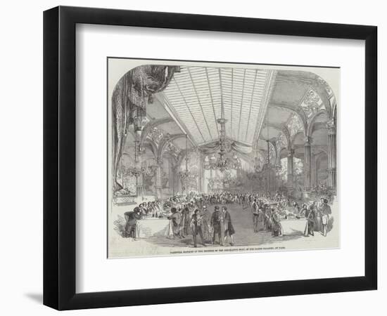 Farewell Banquet of the Deputies of the Legislative Body, in the Casino Paganini, at Paris-null-Framed Giclee Print