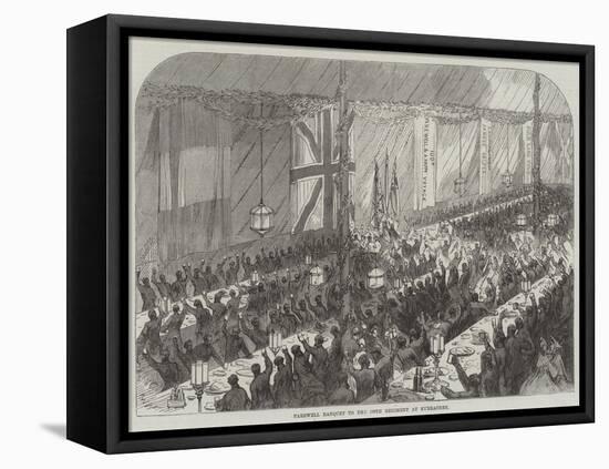 Farewell Banquet to the 109th Regiment at Kurrachee-null-Framed Stretched Canvas