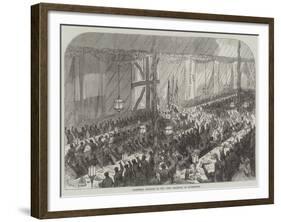 Farewell Banquet to the 109th Regiment at Kurrachee-null-Framed Giclee Print