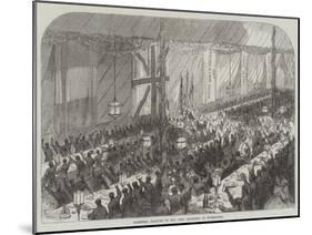 Farewell Banquet to the 109th Regiment at Kurrachee-null-Mounted Giclee Print