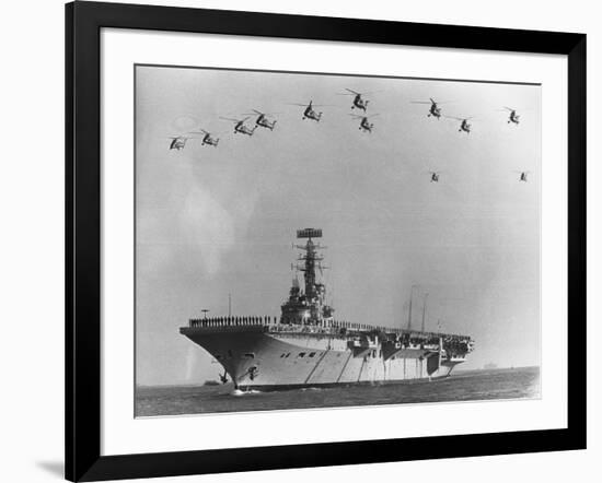 Farewell Ceremony for HMS Albion-null-Framed Photographic Print