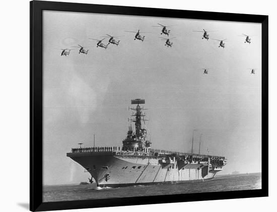 Farewell Ceremony for HMS Albion-null-Framed Photographic Print