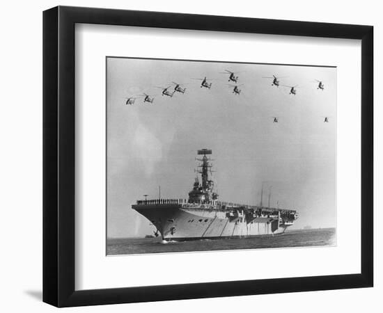 Farewell Ceremony for HMS Albion-null-Framed Photographic Print