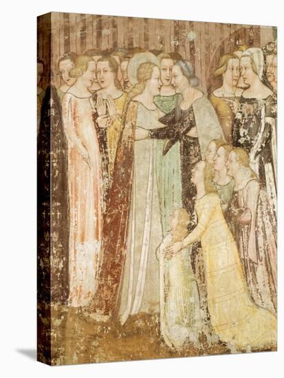 Farewell, Detail from Stories of St Ursula, 1358-Tommaso Da Modena Tommaso Da Modena-Stretched Canvas