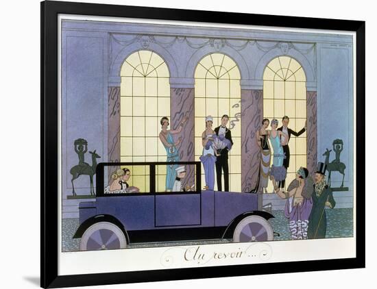 Farewell, Engraved by Henri Reidel, 1920 (Litho)-Georges Barbier-Framed Giclee Print