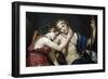 Farewell of Telemechus and Eucharis-Jacques-Louis David-Framed Art Print