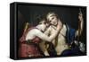 Farewell of Telemechus and Eucharis-Jacques-Louis David-Framed Stretched Canvas