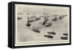 Farewell! the Navy's Last Salute to Queen Victoria-William Lionel Wyllie-Framed Stretched Canvas