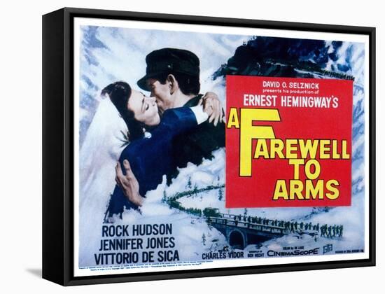 Farewell to Arms, Jennifer Jones, Rock Hudson, 1957-null-Framed Stretched Canvas