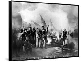 Farewell to Colombus, (148), 1920S-null-Framed Stretched Canvas