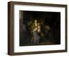 Farewell to Louis XVI by His Family in the Temple, 20th January 1793-Charles Benazech-Framed Giclee Print