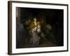 Farewell to Louis XVI by His Family in the Temple, 20th January 1793-Charles Benazech-Framed Giclee Print