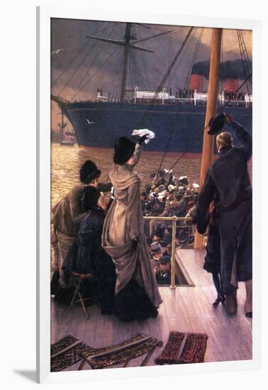 Farewell To The Mersey-James Tissot-Framed Art Print