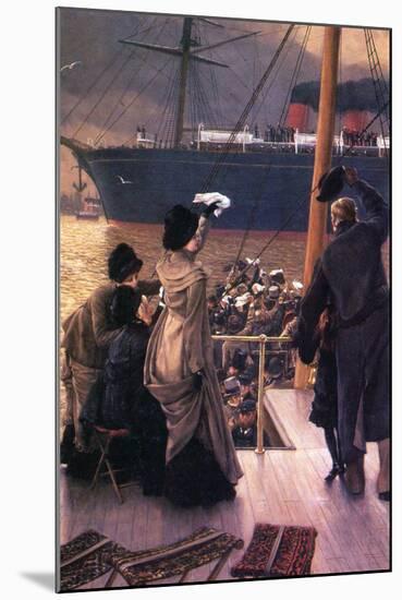 Farewell To The Mersey-James Tissot-Mounted Art Print