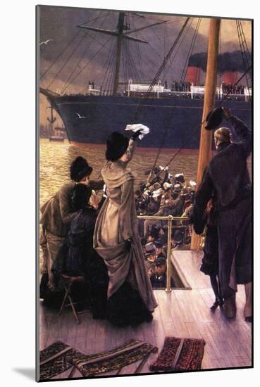 Farewell To The Mersey-James Tissot-Mounted Art Print