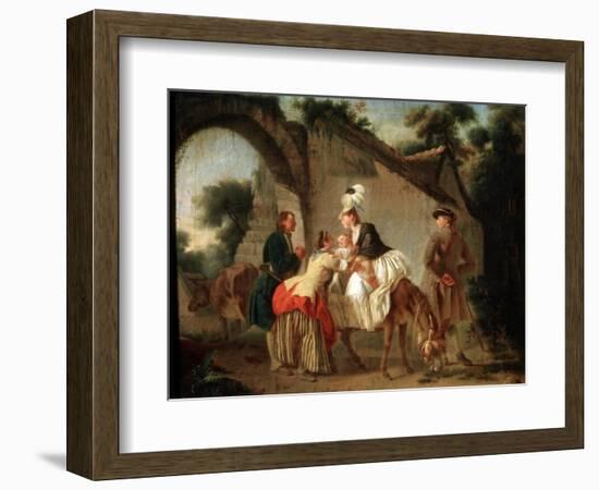 Farewell to the Wet Nurse, 1777-Etienne Aubry-Framed Giclee Print