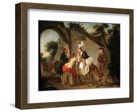 Farewell to the Wet Nurse, 1777-Etienne Aubry-Framed Giclee Print