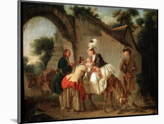 Farewell to the Wet Nurse, 1777-Etienne Aubry-Mounted Giclee Print