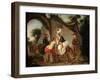 Farewell to the Wet Nurse, 1777-Etienne Aubry-Framed Giclee Print