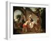 Farewell to the Wet Nurse, 1777-Etienne Aubry-Framed Giclee Print