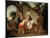 Farewell to the Wet Nurse, 1777-Etienne Aubry-Mounted Giclee Print