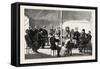 Farewell Visit of Ayub Khan to General C. S. M'Lean, C.B., at Mashhad, Persia, Iran, 1888-null-Framed Stretched Canvas