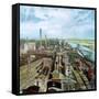 Farewerke, Industrial Works, Hoechst, Frankfurt, Germany-John Erskine-Framed Stretched Canvas