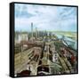 Farewerke, Industrial Works, Hoechst, Frankfurt, Germany-John Erskine-Framed Stretched Canvas