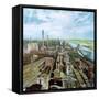 Farewerke, Industrial Works, Hoechst, Frankfurt, Germany-John Erskine-Framed Stretched Canvas