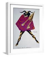 Farfarello, Costume Sketch for Love for Three Oranges, Opus 33, 1919-Sergei Prokofiev-Framed Giclee Print